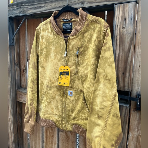 Carhartt Tan Canvas Acid Wash Dyed Jacket - Picture 6 of 7